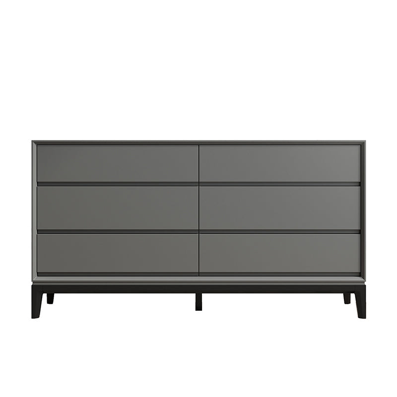 Contemporary Accent Chest with Drawers and Straight Legs Rectangle Chest Dark Gray Clearhalo 'Cabinets & Chests' 'cabinets_chests' 'furn' 'furn_cabinets_chests' 'Furniture' 'Living Room Furniture' 6574424