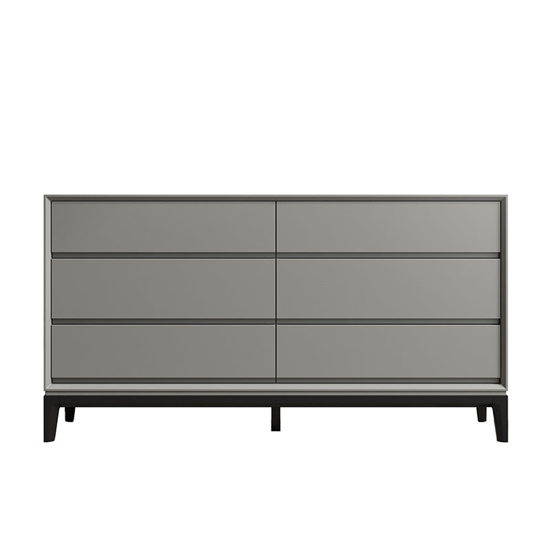 Contemporary Accent Chest with Drawers and Straight Legs Rectangle Chest Grey Clearhalo 'Cabinets & Chests' 'cabinets_chests' 'furn' 'furn_cabinets_chests' 'Furniture' 'Living Room Furniture' 6574426