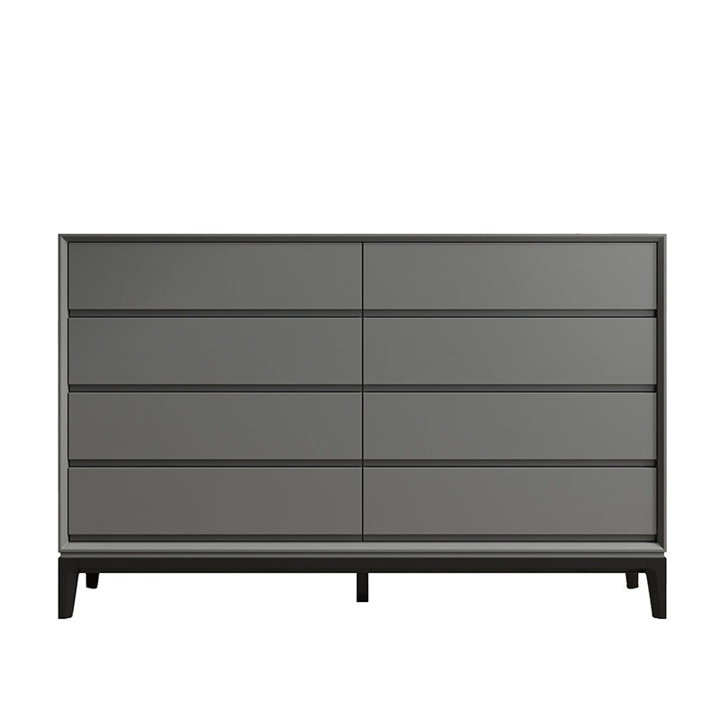 Contemporary Accent Chest with Drawers and Straight Legs Rectangle Chest Dark Gray Clearhalo 'Cabinets & Chests' 'cabinets_chests' 'furn' 'furn_cabinets_chests' 'Furniture' 'Living Room Furniture' 6574430