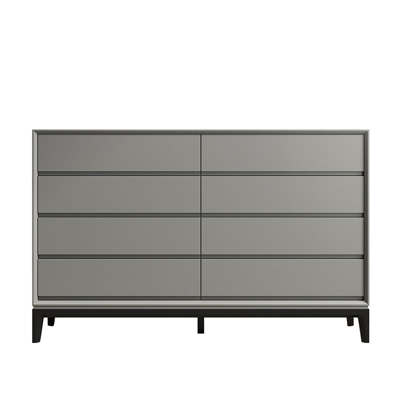 Contemporary Accent Chest with Drawers and Straight Legs Rectangle Chest Grey Clearhalo 'Cabinets & Chests' 'cabinets_chests' 'furn' 'furn_cabinets_chests' 'Furniture' 'Living Room Furniture' 6574432