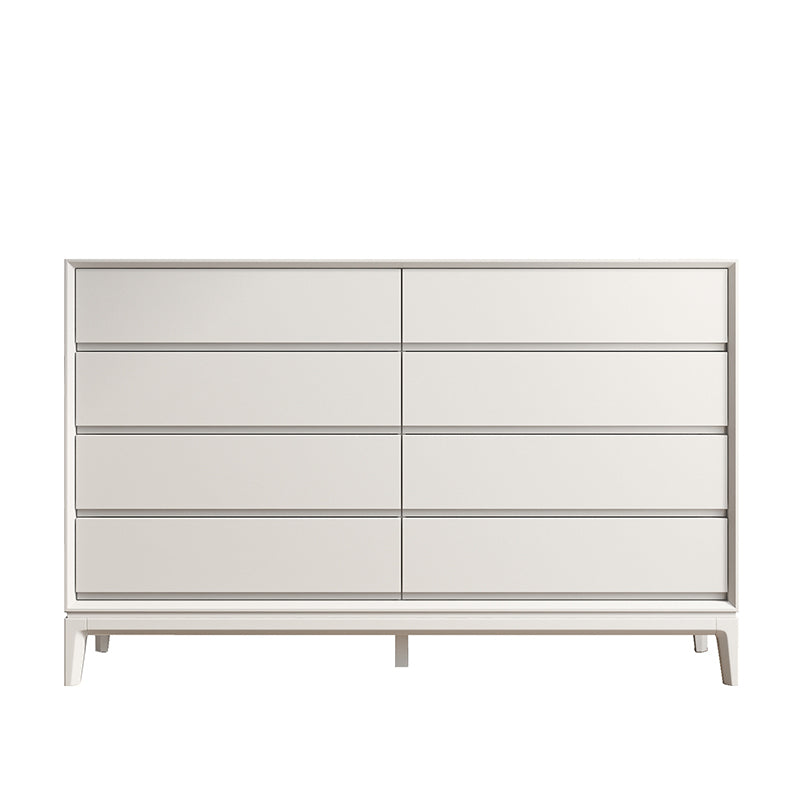 Contemporary Accent Chest with Drawers and Straight Legs Rectangle Chest White Clearhalo 'Cabinets & Chests' 'cabinets_chests' 'furn' 'furn_cabinets_chests' 'Furniture' 'Living Room Furniture' 6574434