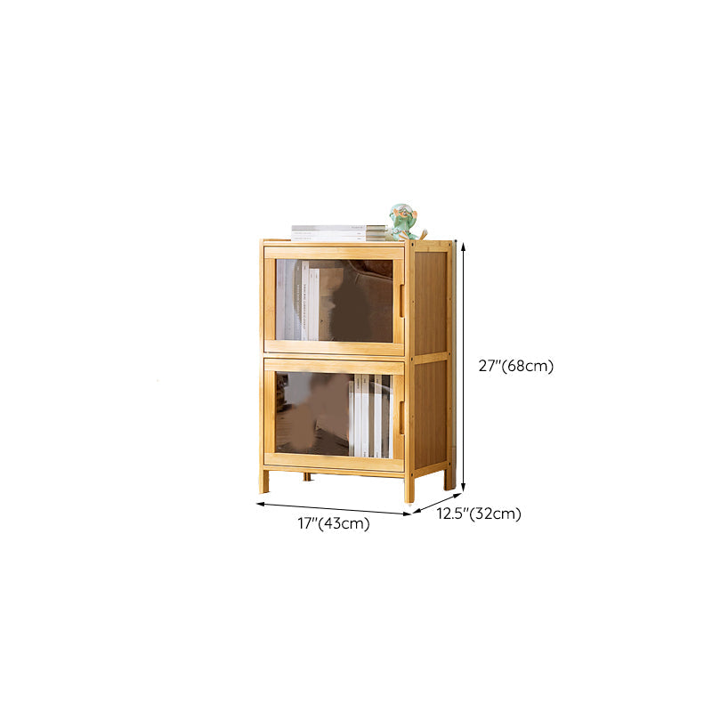 Scandinavian Accent Cabinet with Grooves Doors and Straight Legs Clearhalo 'Cabinets & Chests' 'cabinets_chests' 'furn' 'furn_cabinets_chests' 'Furniture' 'Living Room Furniture' 6574493