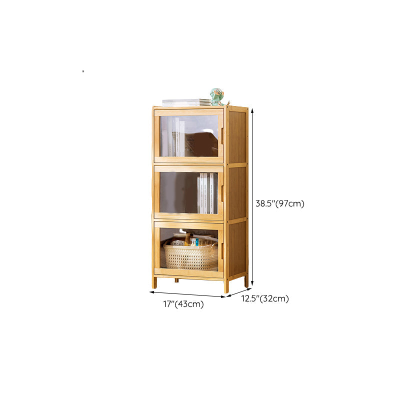 Scandinavian Accent Cabinet with Grooves Doors and Straight Legs Clearhalo 'Cabinets & Chests' 'cabinets_chests' 'furn' 'furn_cabinets_chests' 'Furniture' 'Living Room Furniture' 6574494