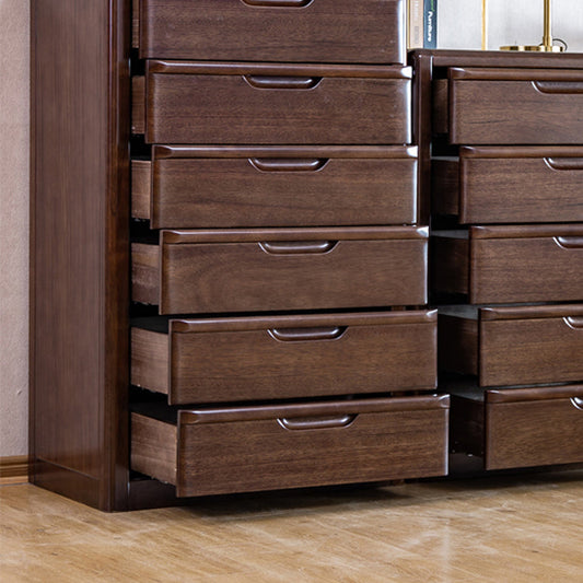 Brown 18.90" Wide Accent Chest Mid-Century Modern Wood Accent Chest Clearhalo 'Cabinets & Chests' 'cabinets_chests' 'furn' 'furn_cabinets_chests' 'Furniture' 'Living Room Furniture' 6574519