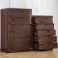 Brown 18.90" Wide Accent Chest Mid-Century Modern Wood Accent Chest Clearhalo 'Cabinets & Chests' 'cabinets_chests' 'furn' 'furn_cabinets_chests' 'Furniture' 'Living Room Furniture' 6574520