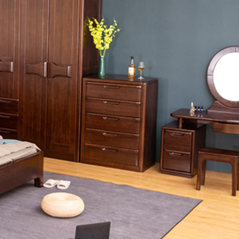 Brown 18.90" Wide Accent Chest Mid-Century Modern Wood Accent Chest Clearhalo 'Cabinets & Chests' 'cabinets_chests' 'furn' 'furn_cabinets_chests' 'Furniture' 'Living Room Furniture' 6574521