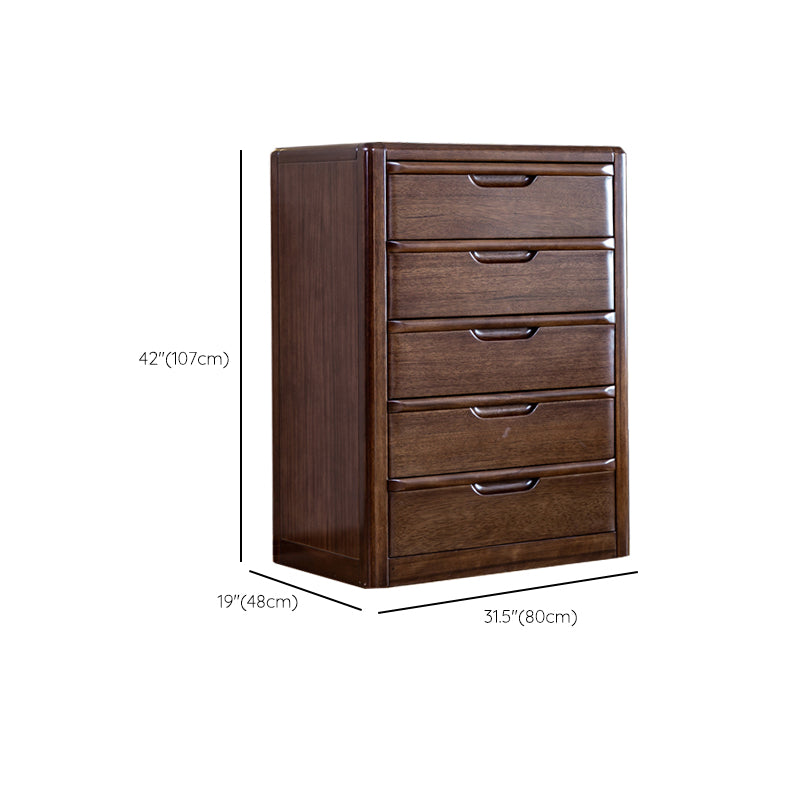 Brown 18.90" Wide Accent Chest Mid-Century Modern Wood Accent Chest Clearhalo 'Cabinets & Chests' 'cabinets_chests' 'furn' 'furn_cabinets_chests' 'Furniture' 'Living Room Furniture' 6574525