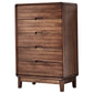 Mid-Century Modern Walnut Chest with 5 Drawers Rectangle Chest in Brone Clearhalo 'Cabinets & Chests' 'cabinets_chests' 'furn' 'furn_cabinets_chests' 'Furniture' 'Living Room Furniture' 6574532