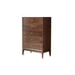 Solid Wood 5- Drawer Accent Chest Brown Chest for Living Room Clearhalo 'Cabinets & Chests' 'cabinets_chests' 'furn' 'furn_cabinets_chests' 'Furniture' 'Living Room Furniture' 6574582