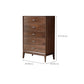 Solid Wood 5- Drawer Accent Chest Brown Chest for Living Room Clearhalo 'Cabinets & Chests' 'cabinets_chests' 'furn' 'furn_cabinets_chests' 'Furniture' 'Living Room Furniture' 6574583