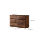 Mid-Century Modern Chest with 6 Drawers in Walnut Rectangle Accent Chest Clearhalo 'Cabinets & Chests' 'cabinets_chests' 'furn' 'furn_cabinets_chests' 'Furniture' 'Living Room Furniture' 6574595