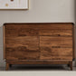 Mid-Century Modern Chest with Drawers and Straight Legs in Solid Wood Clearhalo 'Cabinets & Chests' 'cabinets_chests' 'furn' 'furn_cabinets_chests' 'Furniture' 'Living Room Furniture' 6574599