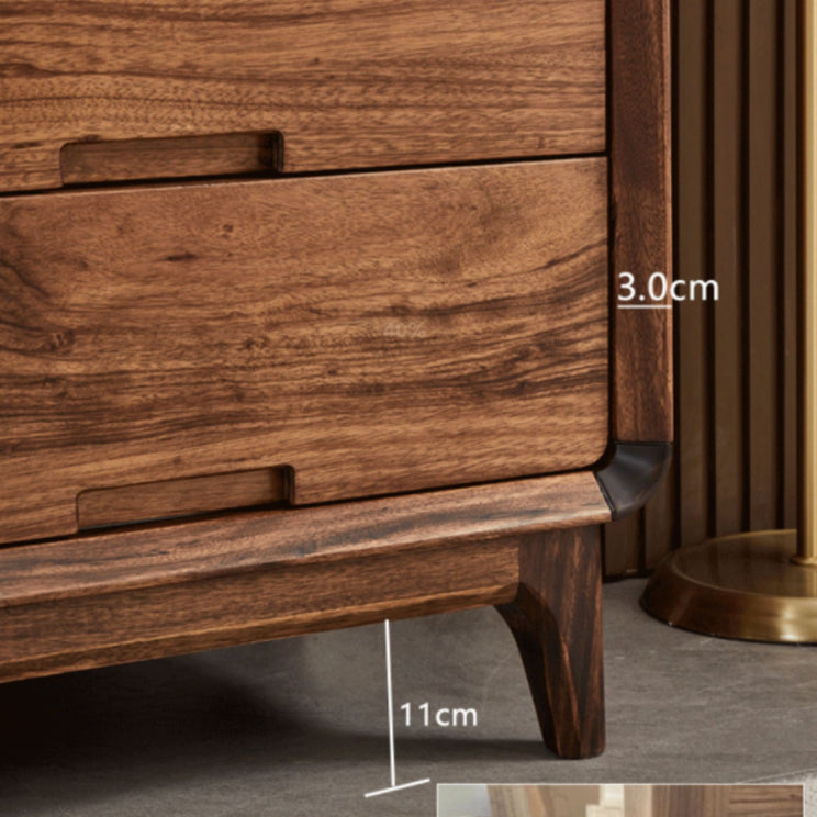 Mid-Century Modern Chest with Drawers and Straight Legs in Solid Wood Clearhalo 'Cabinets & Chests' 'cabinets_chests' 'furn' 'furn_cabinets_chests' 'Furniture' 'Living Room Furniture' 6574602