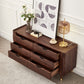 Mid-Century Modern Brown Accent Chest with 6 Soft Close Drawers Clearhalo 'Cabinets & Chests' 'cabinets_chests' 'furn' 'furn_cabinets_chests' 'Furniture' 'Living Room Furniture' 6574612
