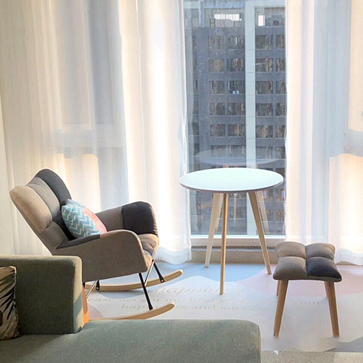 Chaise à bascule du canapé de pépinière contemporain chaise à bascule intérieure avec ottoman