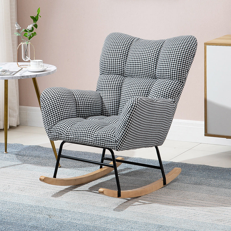 Chaise à bascule du canapé de pépinière contemporain chaise à bascule intérieure avec ottoman