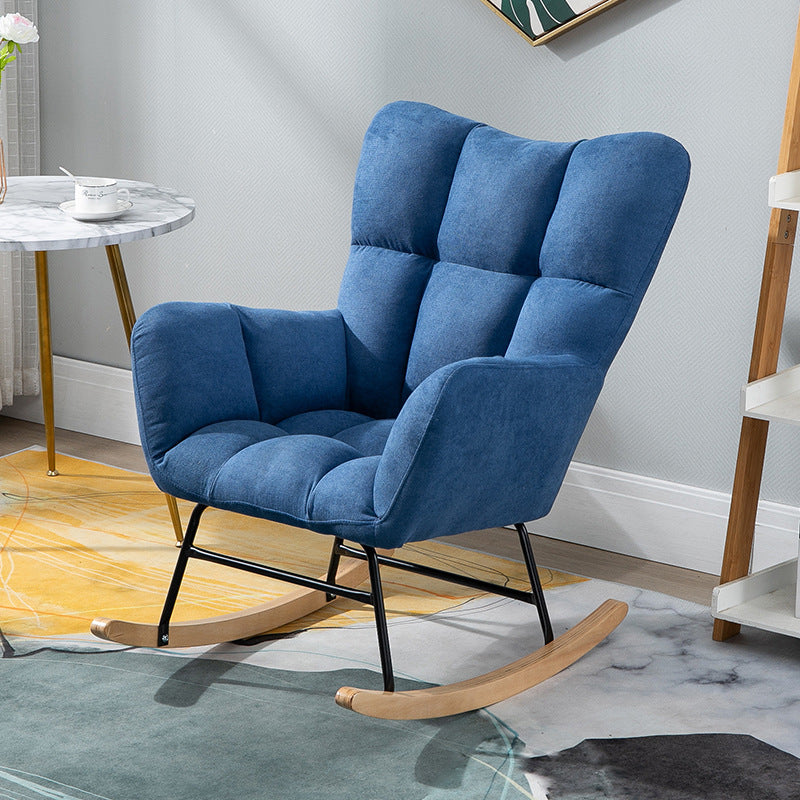 Chaise à bascule du canapé de pépinière contemporain chaise à bascule intérieure avec ottoman