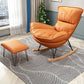 Contemporary Rocking Chair Cotton Upholstered Tufted Metal Frame Baby Rocking Chair