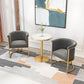 Parsons Velvet Arm Chair Velvet Gold Base Dining Chair for Dining Room Clearhalo 'Dining Chairs' 'Dining Tables & Seating' 'dining_chair' 'furn' 'furn_dining_chair' 'Furniture' 'Kitchen & Dining Furniture' 6575365