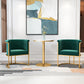 Parsons Velvet Arm Chair Velvet Gold Base Dining Chair for Dining Room Clearhalo 'Dining Chairs' 'Dining Tables & Seating' 'dining_chair' 'furn' 'furn_dining_chair' 'Furniture' 'Kitchen & Dining Furniture' 6575368