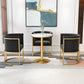 Parsons Velvet Arm Chair Velvet Gold Base Dining Chair for Dining Room Clearhalo 'Dining Chairs' 'Dining Tables & Seating' 'dining_chair' 'furn' 'furn_dining_chair' 'Furniture' 'Kitchen & Dining Furniture' 6575369