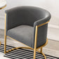 Parsons Velvet Arm Chair Velvet Gold Base Dining Chair for Dining Room Clearhalo 'Dining Chairs' 'Dining Tables & Seating' 'dining_chair' 'furn' 'furn_dining_chair' 'Furniture' 'Kitchen & Dining Furniture' 6575376
