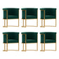 Parsons Velvet Arm Chair Velvet Gold Base Dining Chair for Dining Room Green 6 Piece Set Clearhalo 'Dining Chairs' 'Dining Tables & Seating' 'dining_chair' 'furn' 'furn_dining_chair' 'Furniture' 'Kitchen & Dining Furniture' 6575395