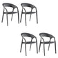Contemporary Indoor-Outdoor Chair Patio Plastic Dining Arm chair