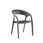Contemporary Indoor-Outdoor Chair Patio Plastic Dining Arm chair