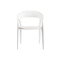 Contemporary Indoor-Outdoor Chair Patio Plastic Dining Arm chair