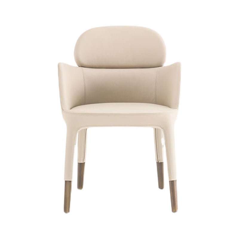 Leather Parsons Arm Chair Indoor Dining Chair for Dining Room Clearhalo 'Dining Chairs' 'Dining Tables & Seating' 'dining_chair' 'furn' 'furn_dining_chair' 'Furniture' 'Kitchen & Dining Furniture' 6575460