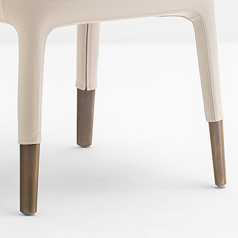 Leather Parsons Arm Chair Indoor Dining Chair for Dining Room Clearhalo 'Dining Chairs' 'Dining Tables & Seating' 'dining_chair' 'furn' 'furn_dining_chair' 'Furniture' 'Kitchen & Dining Furniture' 6575467