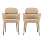 Leather Parsons Arm Chair Indoor Dining Chair for Dining Room Khaki 2 Piece Set Clearhalo 'Dining Chairs' 'Dining Tables & Seating' 'dining_chair' 'furn' 'furn_dining_chair' 'Furniture' 'Kitchen & Dining Furniture' 6575468