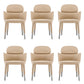 Leather Parsons Arm Chair Indoor Dining Chair for Dining Room Khaki 6 Piece Set Clearhalo 'Dining Chairs' 'Dining Tables & Seating' 'dining_chair' 'furn' 'furn_dining_chair' 'Furniture' 'Kitchen & Dining Furniture' 6575471