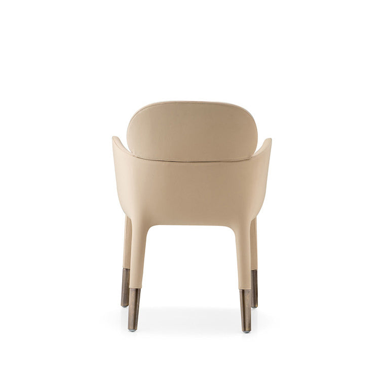 Leather Parsons Arm Chair Indoor Dining Chair for Dining Room Clearhalo 'Dining Chairs' 'Dining Tables & Seating' 'dining_chair' 'furn' 'furn_dining_chair' 'Furniture' 'Kitchen & Dining Furniture' 6575473