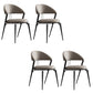 Dining Room Upholstered Chair Leather Open Back Armless Chair 4 Piece Set Gray Clearhalo 'Dining Chairs' 'Dining Tables & Seating' 'dining_chair' 'furn' 'furn_dining_chair' 'Furniture' 'Kitchen & Dining Furniture' 6575492