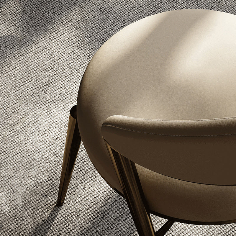 Dining Room Upholstered Chair Leather Open Back Armless Chair Clearhalo 'Dining Chairs' 'Dining Tables & Seating' 'dining_chair' 'furn' 'furn_dining_chair' 'Furniture' 'Kitchen & Dining Furniture' 6575502