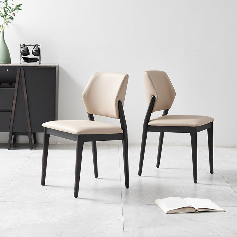 Sedia da cucina a sala da pranzo a gambe in legno massiccio sedia da pranzo