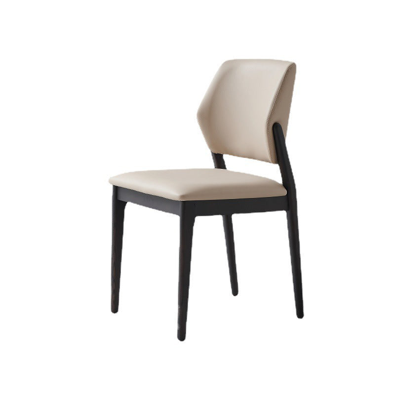 Sedia da cucina a sala da pranzo a gambe in legno massiccio sedia da pranzo