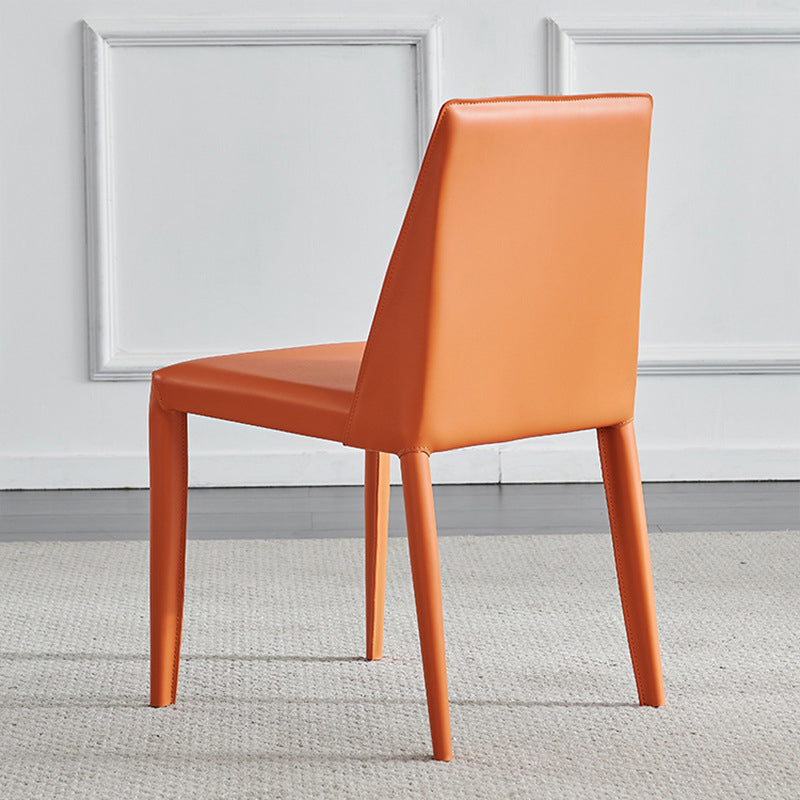 Contemporary Indoor Kitchen Chair Faux Leather Dining Side Chair Clearhalo 'Dining Chairs' 'Dining Tables & Seating' 'dining_chair' 'furn' 'furn_dining_chair' 'Furniture' 'Kitchen & Dining Furniture' 6575563
