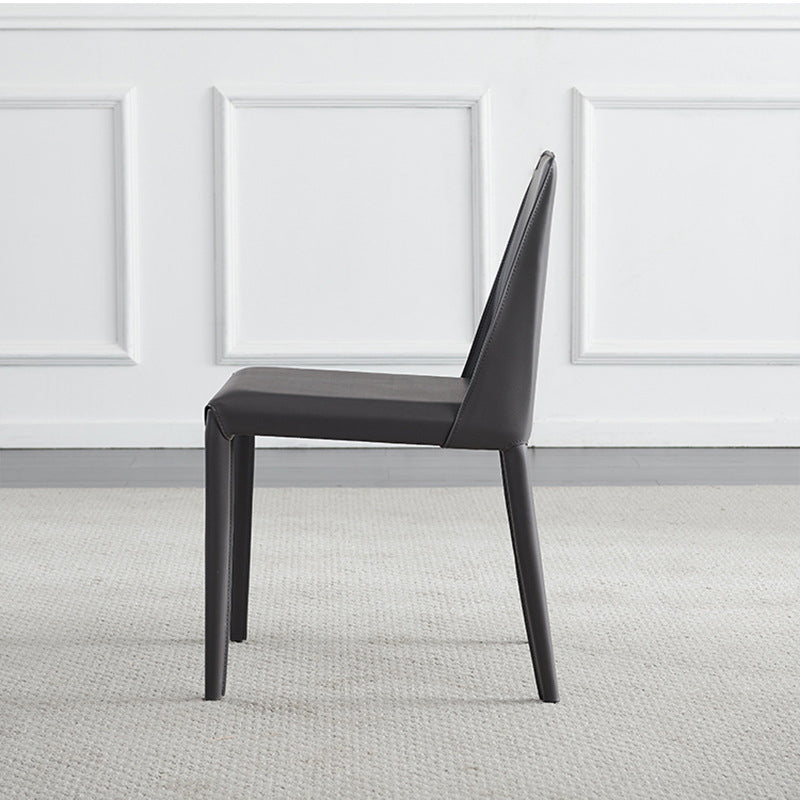 Contemporary Indoor Kitchen Chair Faux Leather Dining Side Chair Clearhalo 'Dining Chairs' 'Dining Tables & Seating' 'dining_chair' 'furn' 'furn_dining_chair' 'Furniture' 'Kitchen & Dining Furniture' 6575566