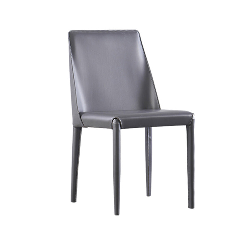 Contemporary Indoor Kitchen Chair Faux Leather Dining Side Chair Clearhalo 'Dining Chairs' 'Dining Tables & Seating' 'dining_chair' 'furn' 'furn_dining_chair' 'Furniture' 'Kitchen & Dining Furniture' 6575568