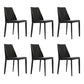 Contemporary Indoor Kitchen Chair Faux Leather Dining Side Chair Black 6 Piece Set Clearhalo 'Dining Chairs' 'Dining Tables & Seating' 'dining_chair' 'furn' 'furn_dining_chair' 'Furniture' 'Kitchen & Dining Furniture' 6575571