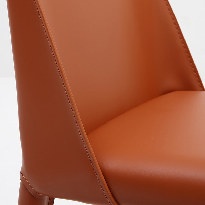 Contemporary Indoor Kitchen Chair Faux Leather Dining Side Chair Clearhalo 'Dining Chairs' 'Dining Tables & Seating' 'dining_chair' 'furn' 'furn_dining_chair' 'Furniture' 'Kitchen & Dining Furniture' 6575572
