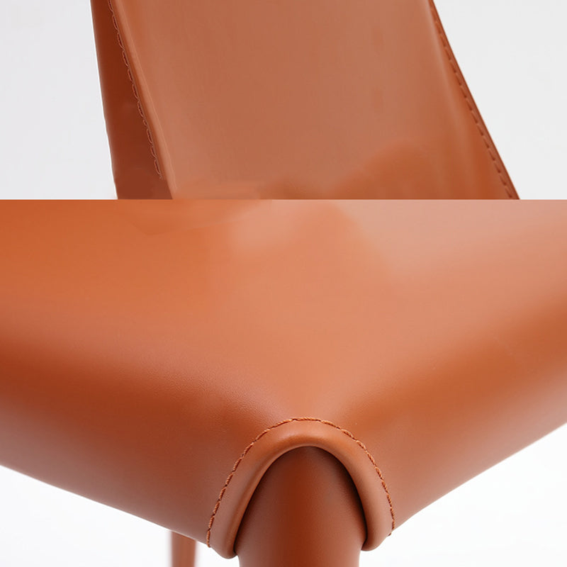 Contemporary Indoor Kitchen Chair Faux Leather Dining Side Chair Clearhalo 'Dining Chairs' 'Dining Tables & Seating' 'dining_chair' 'furn' 'furn_dining_chair' 'Furniture' 'Kitchen & Dining Furniture' 6575573