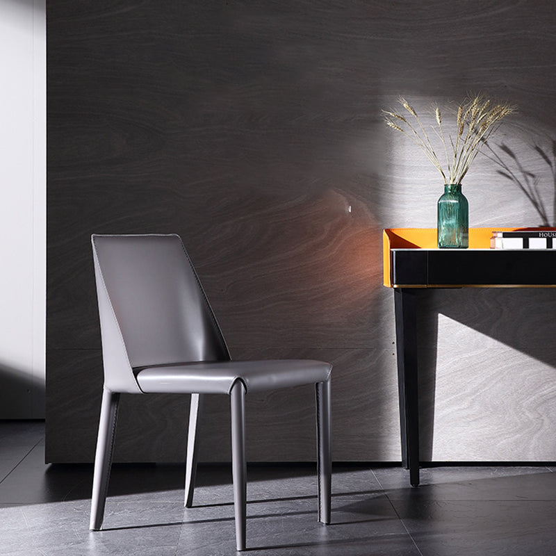 Contemporary Indoor Kitchen Chair Faux Leather Dining Side Chair Clearhalo 'Dining Chairs' 'Dining Tables & Seating' 'dining_chair' 'furn' 'furn_dining_chair' 'Furniture' 'Kitchen & Dining Furniture' 6575581