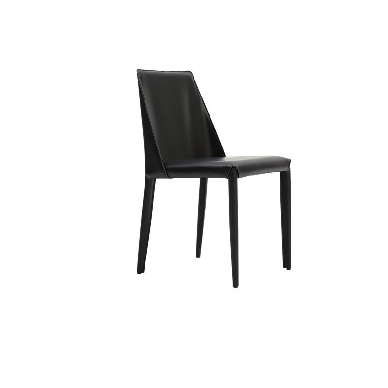 Contemporary Indoor Kitchen Chair Faux Leather Dining Side Chair Clearhalo 'Dining Chairs' 'Dining Tables & Seating' 'dining_chair' 'furn' 'furn_dining_chair' 'Furniture' 'Kitchen & Dining Furniture' 6575583