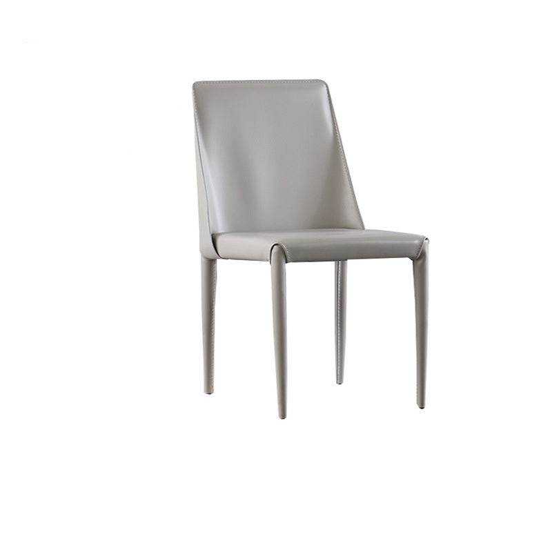 Contemporary Indoor Kitchen Chair Faux Leather Dining Side Chair Clearhalo 'Dining Chairs' 'Dining Tables & Seating' 'dining_chair' 'furn' 'furn_dining_chair' 'Furniture' 'Kitchen & Dining Furniture' 6575587