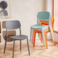 Indoor Plastic Dining Armless Chair Kitchen Open Back Side Chair