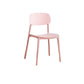 Indoor Plastic Dining Armless Chair Kitchen Open Back Side Chair